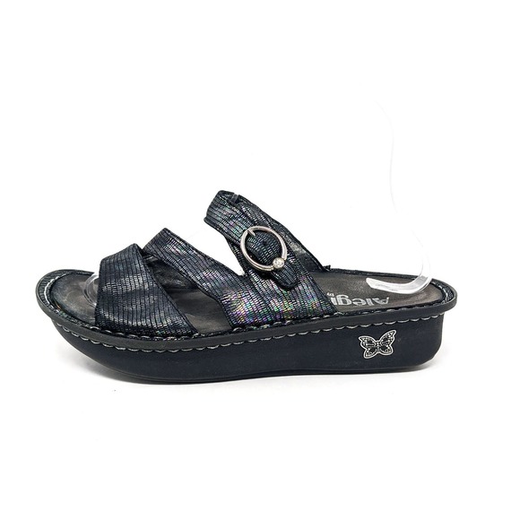 Alegria Shoes - Alegria Womens 8/8.5 Colette Sandals Royals Holographic Iridescent Comfort 38